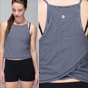 Lululemon vita loca tank in hyper stripe inkwell